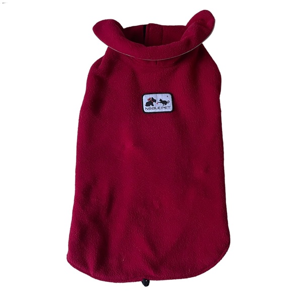 Red Fleece Dog Coat M/L EUC - Picture 8 of 15
